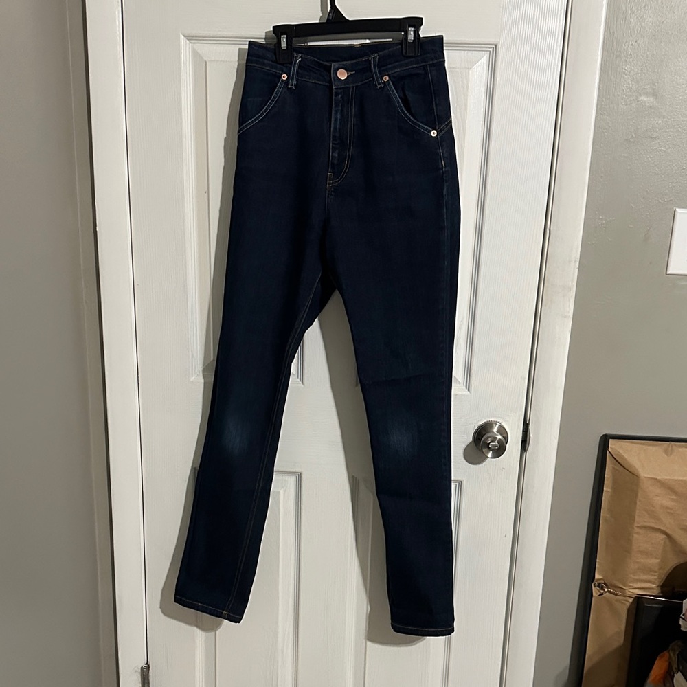High Rise Dark Blue Jeans